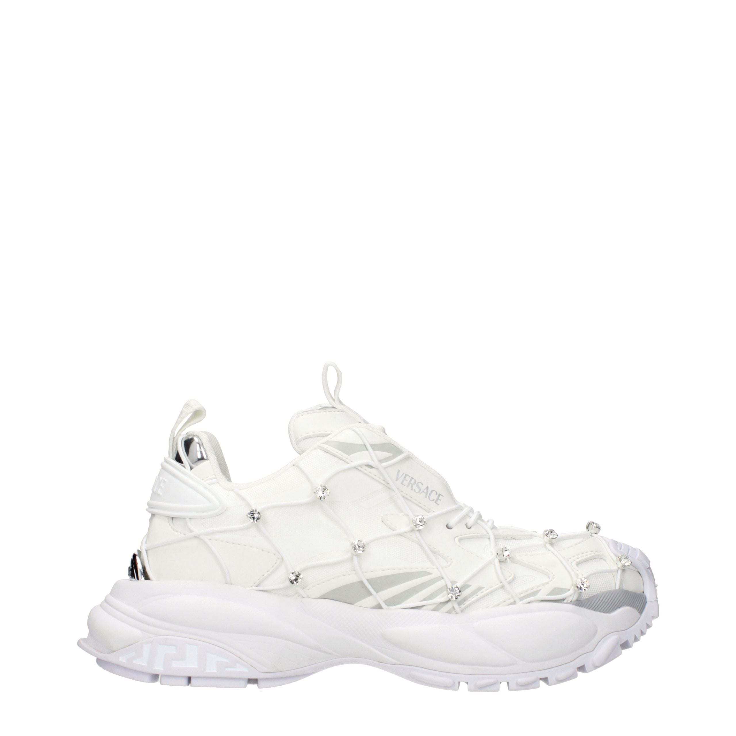 Weiße Stoff-Sneaker