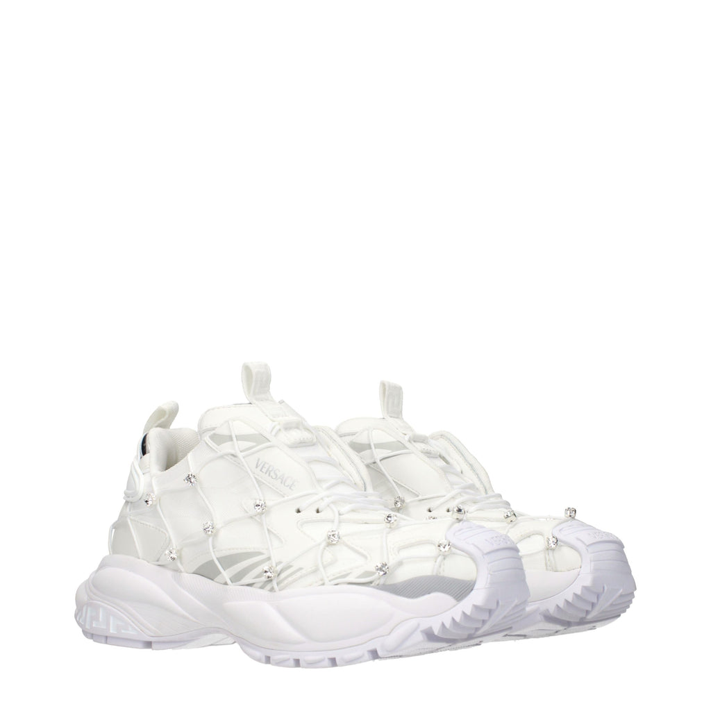 Weiße Stoff-Sneaker