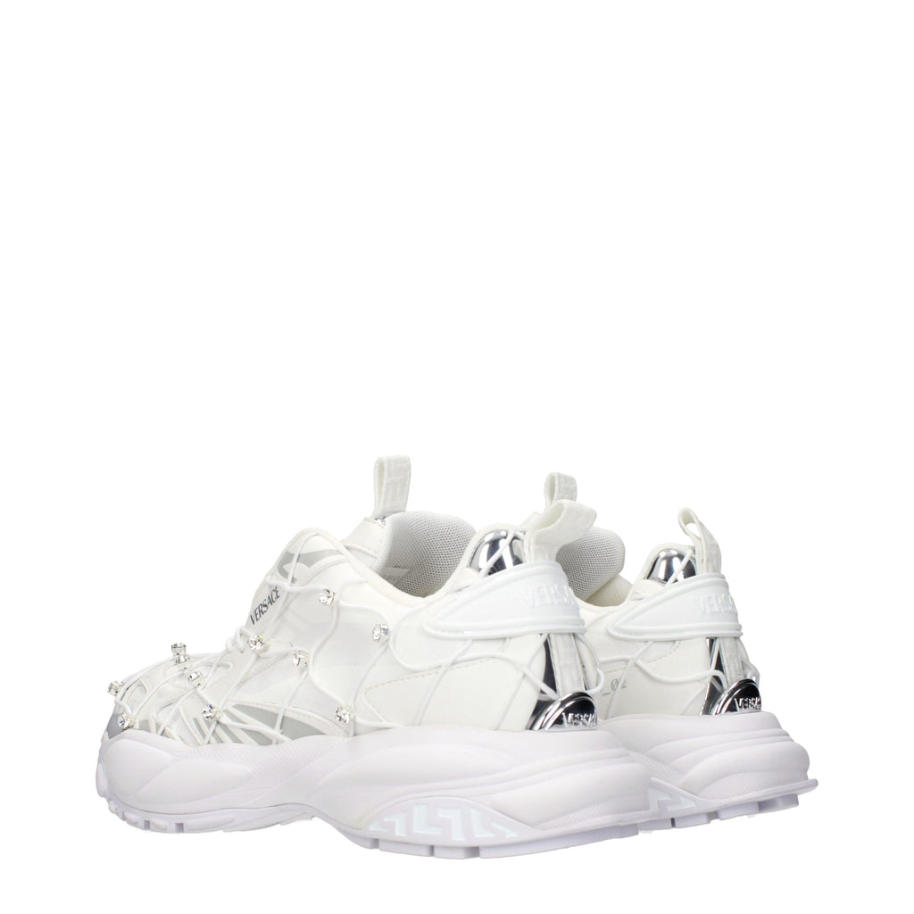 Weiße Stoff-Sneaker
