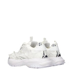 Weiße Stoff-Sneaker