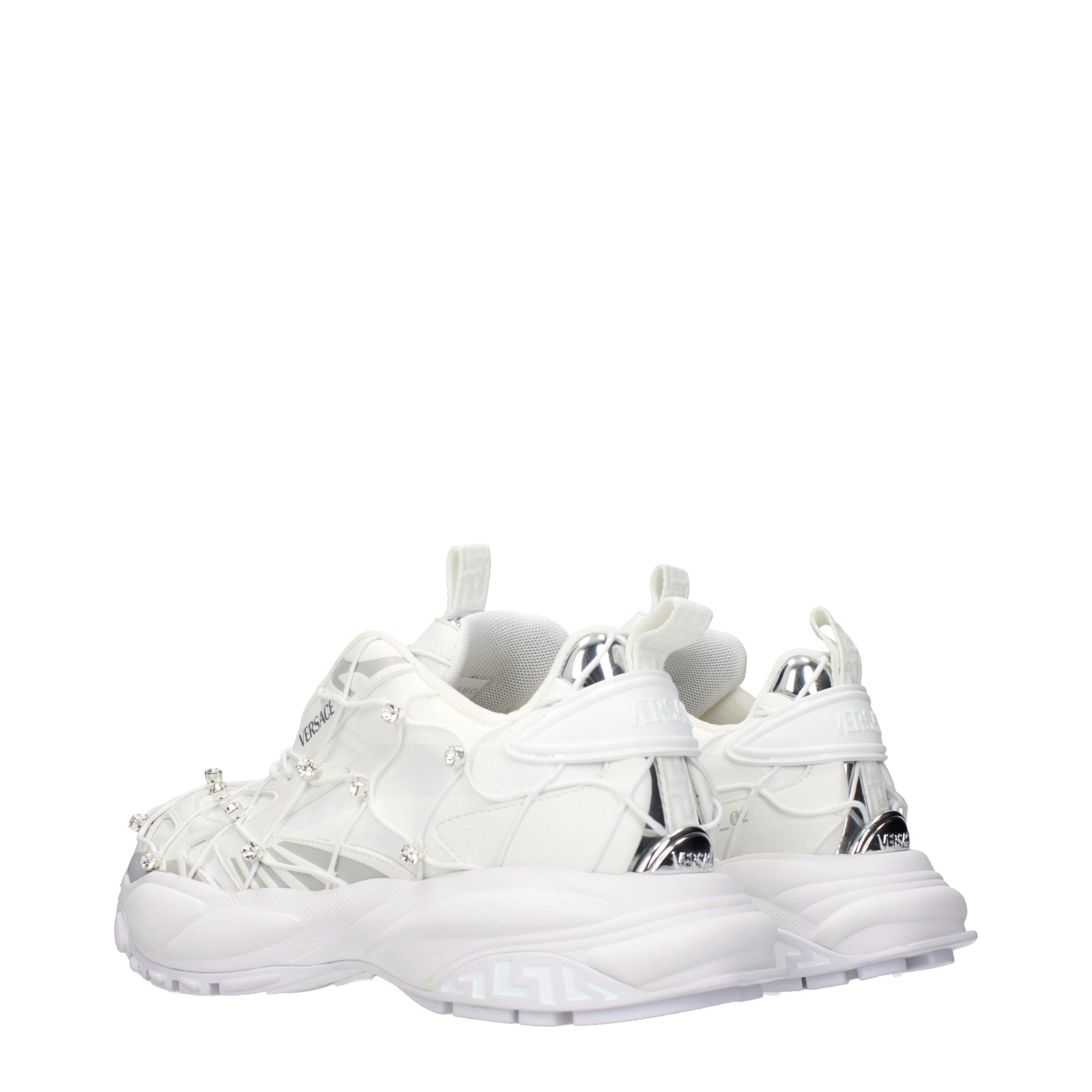 Weiße Stoff-Sneaker