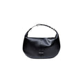 Schwarze Handtasche aus Polyester
