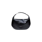 Schwarze Handtasche aus Polyester