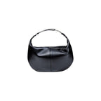 Schwarze Handtasche aus Polyester
