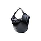 Schwarze Handtasche aus Polyester
