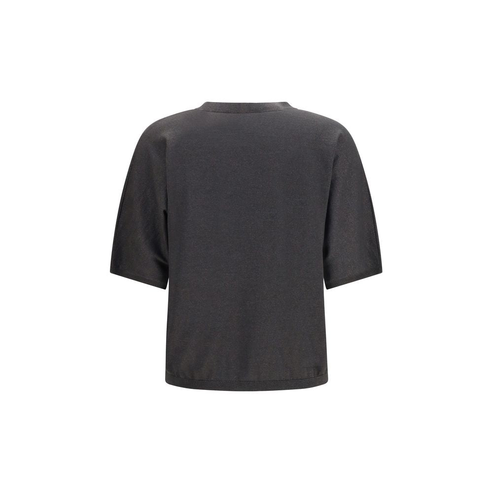 Grauer Kaschmirpullover