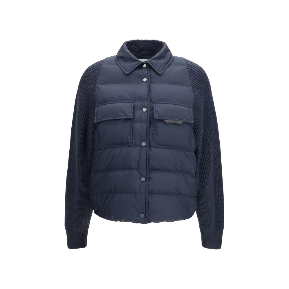 Blaue Kleidung aus Polyester