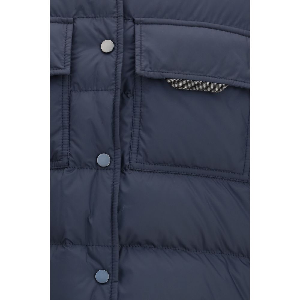 Blaue Kleidung aus Polyester