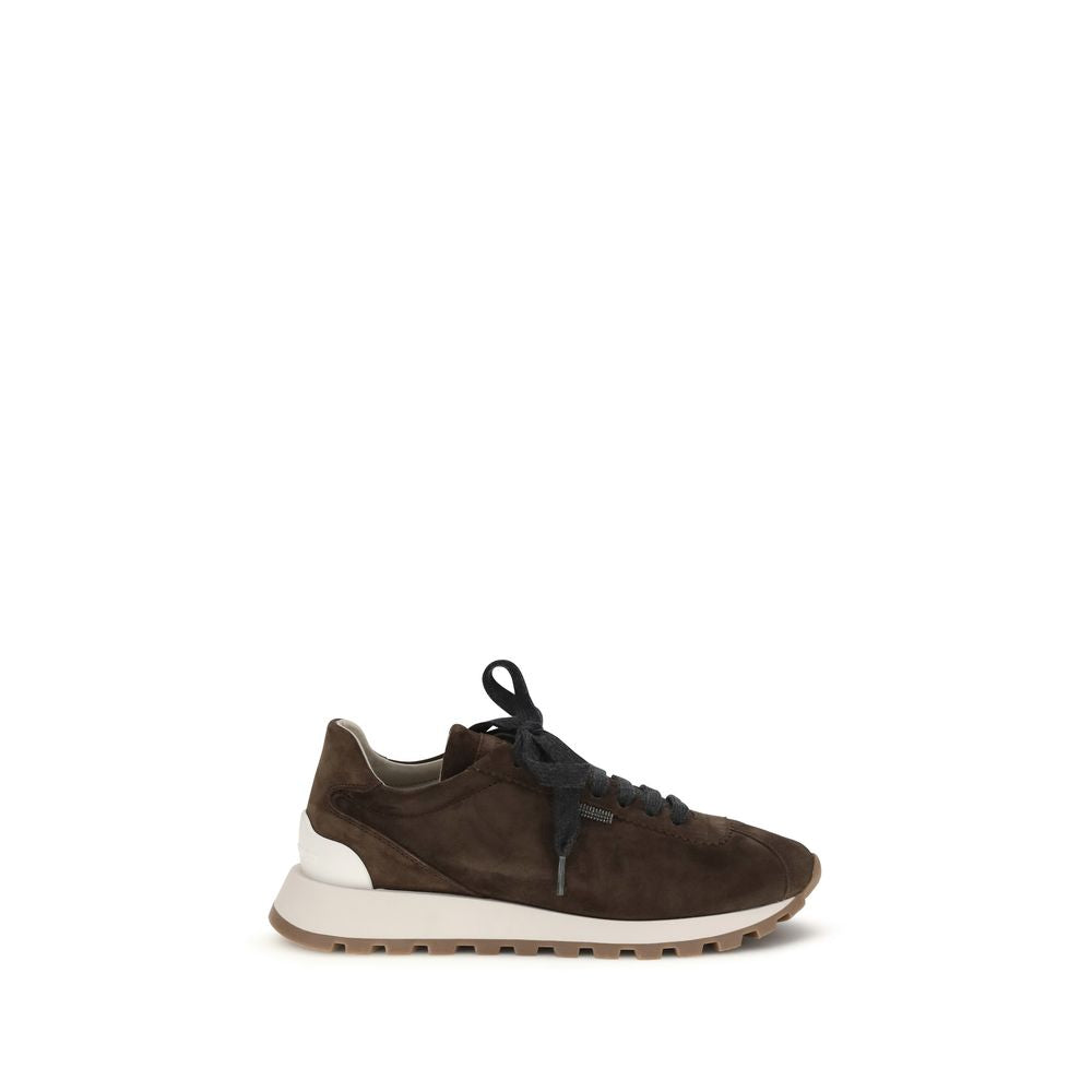 Braune Kalbsleder Bos Taurus Athletic Sneaker