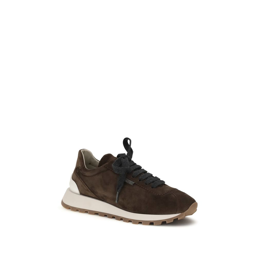 Braune Kalbsleder Bos Taurus Athletic Sneaker