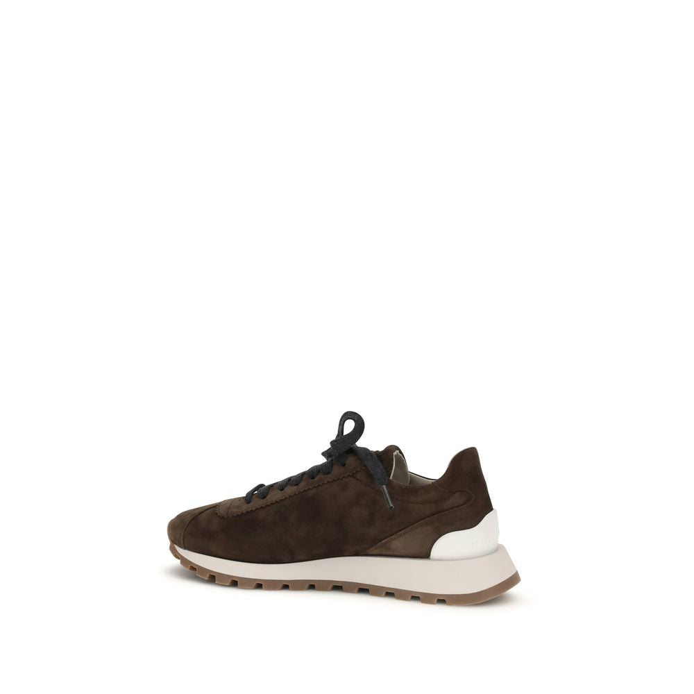 Braune Kalbsleder Bos Taurus Athletic Sneaker