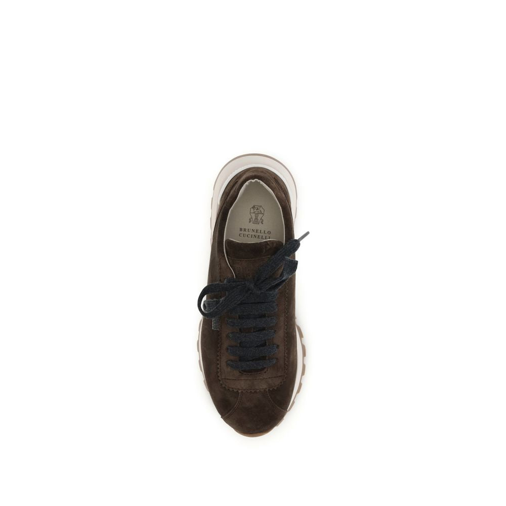 Braune Kalbsleder Bos Taurus Athletic Sneaker