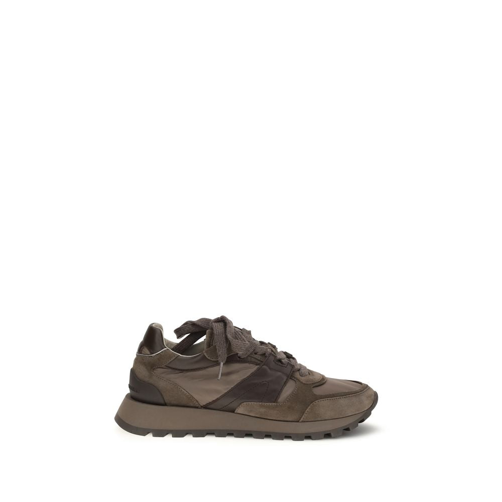 Braune Kalbsleder Bos Taurus Athletic Sneaker