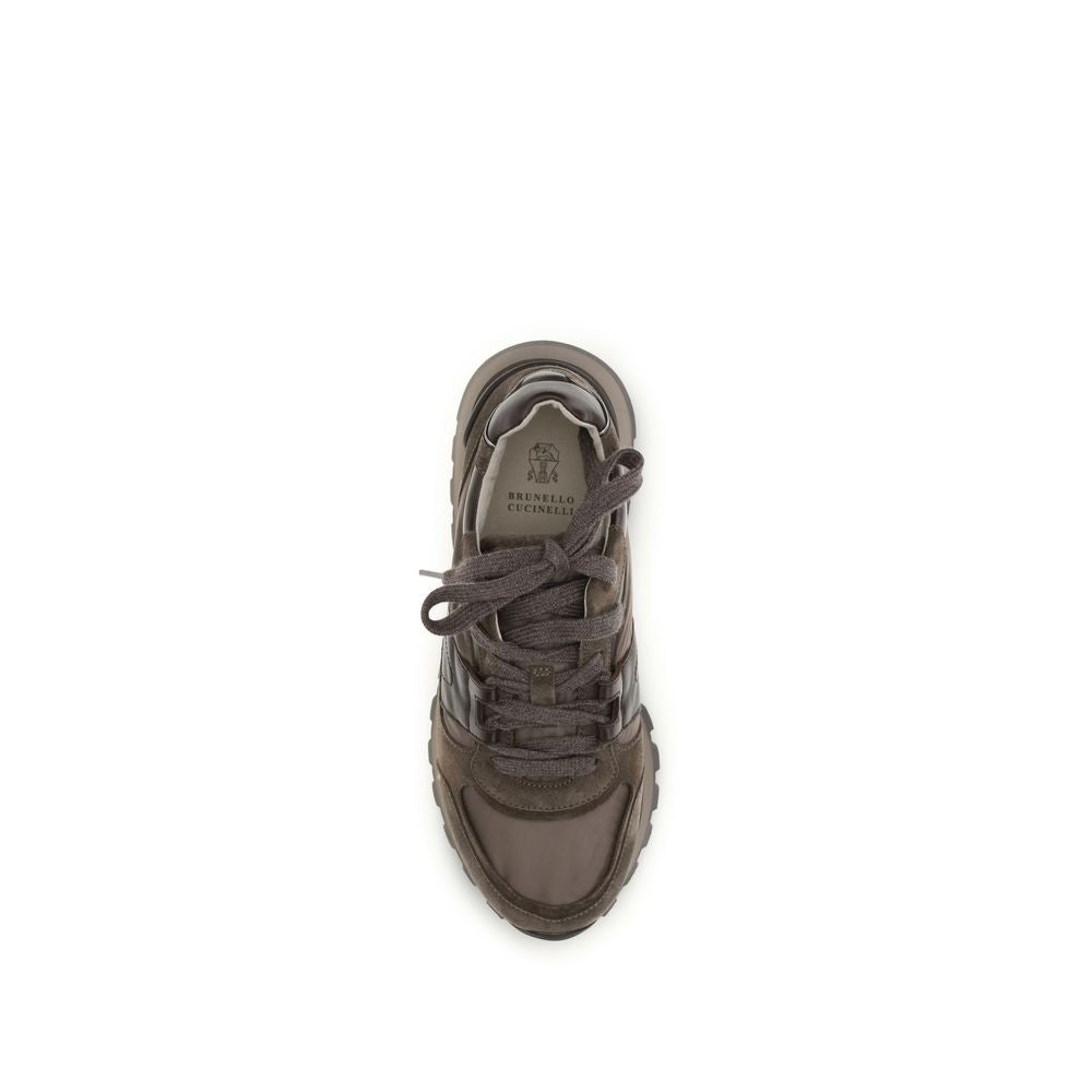 Braune Kalbsleder Bos Taurus Athletic Sneaker
