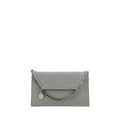 Graue Schultertasche aus Polyester