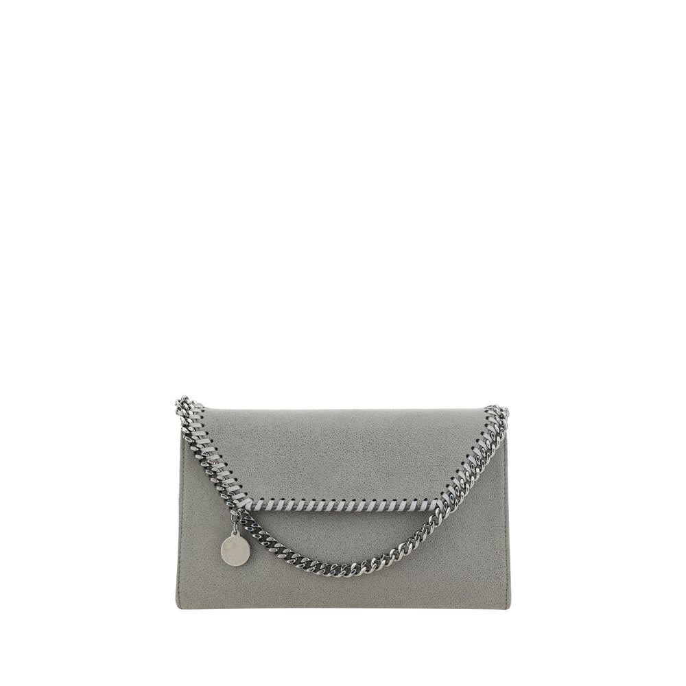 Graue Schultertasche aus Polyester