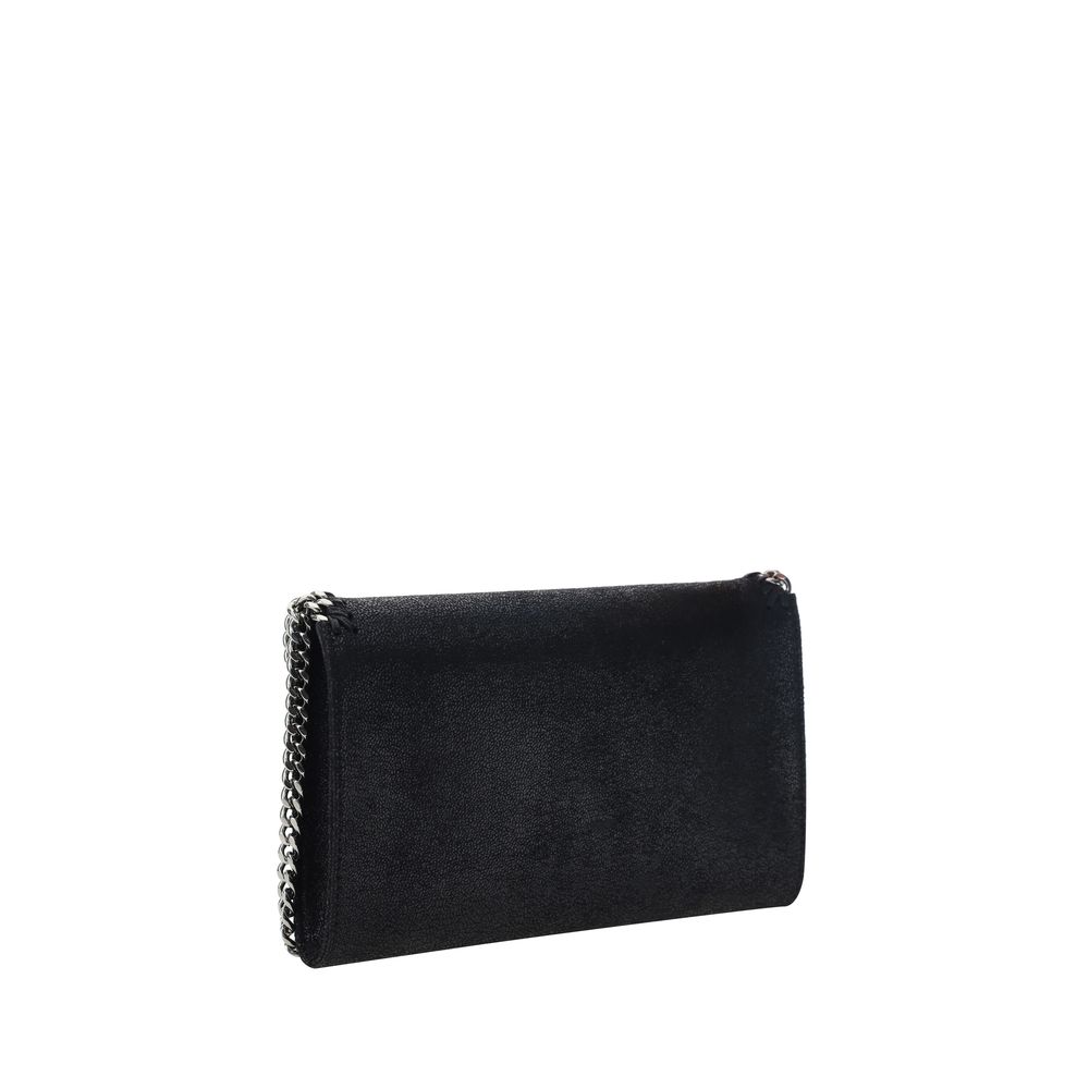 Schwarze Schultertasche aus Polyester