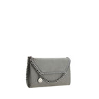 Graue Schultertasche aus Polyester