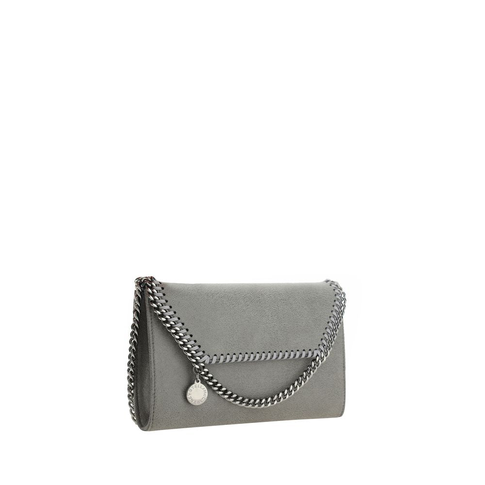 Graue Schultertasche aus Polyester