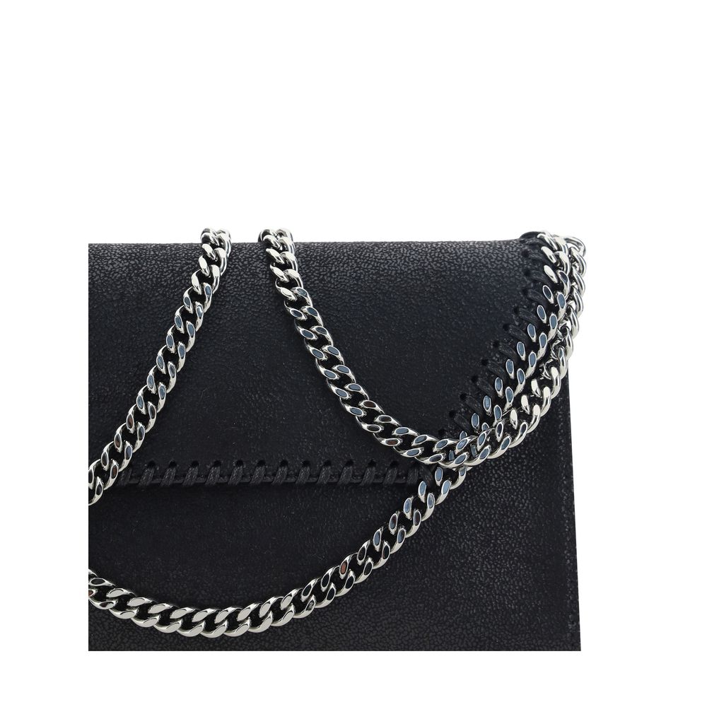 Schwarze Schultertasche aus Polyester