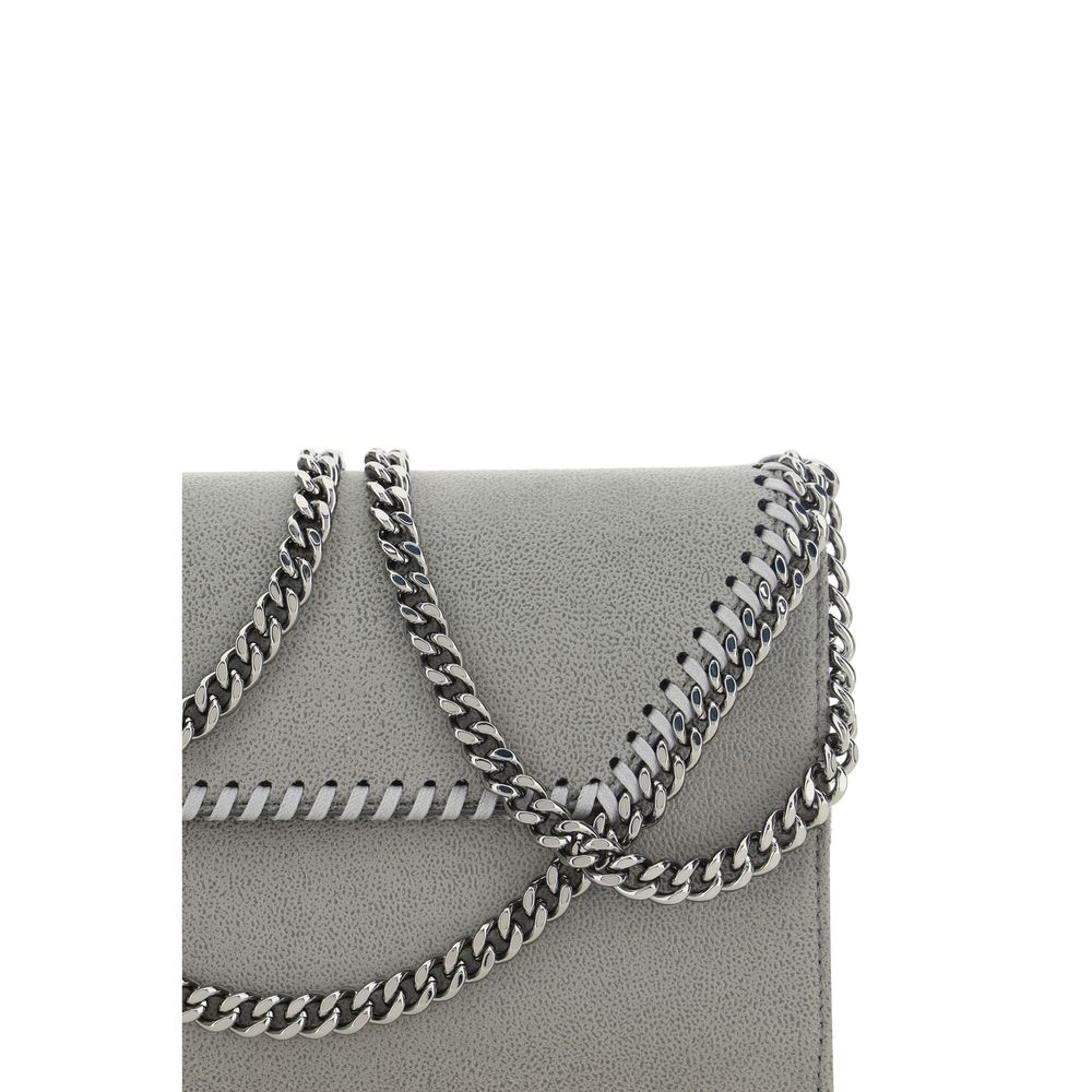 Graue Schultertasche aus Polyester