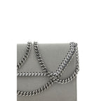 Graue Schultertasche aus Polyester