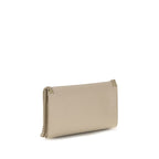 Beige Polyester Shoulder Bag
