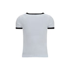 Weißes Sportshirt aus Baumwolle
