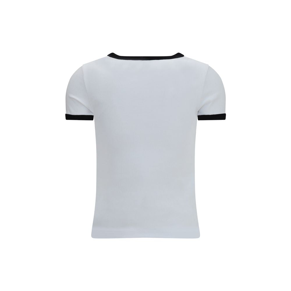 Weißes Sportshirt aus Baumwolle