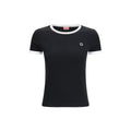 Schwarzes T-Shirt aus Baumwolle FG52TS2174SJ99B