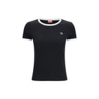Schwarzes T-Shirt aus Baumwolle FG52TS2174SJ99B