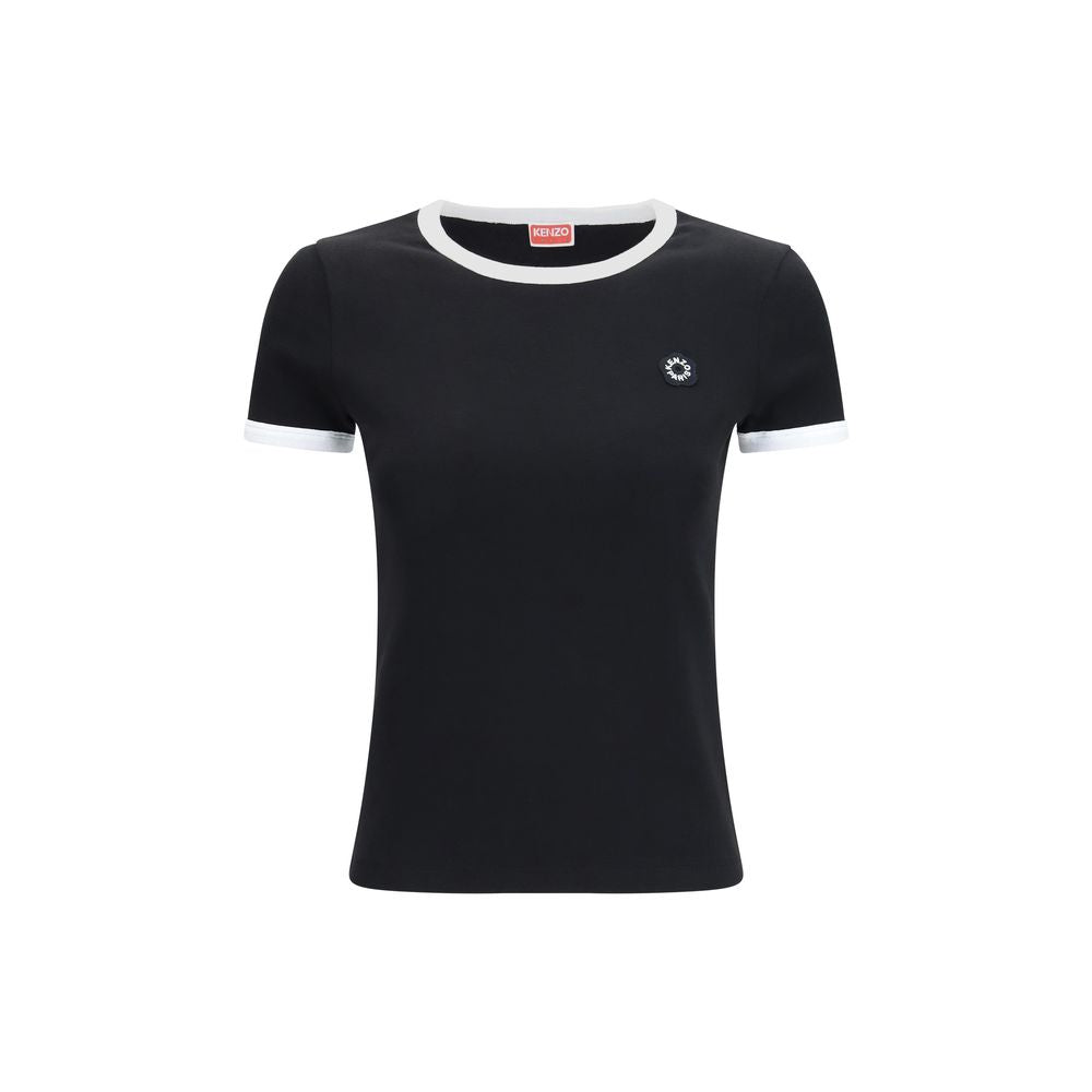 Schwarzes T-Shirt aus Baumwolle FG52TS2174SJ99B