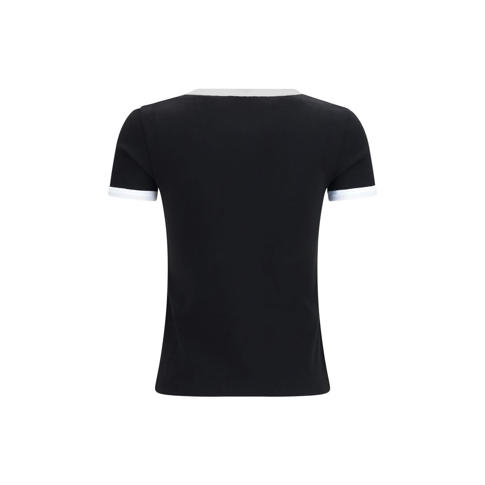 Schwarzes T-Shirt aus Baumwolle FG52TS2174SJ99B