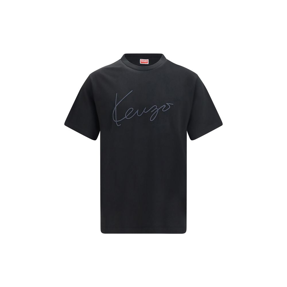 Schwarzes T-Shirt aus Baumwolle FG65TS2864SG99J