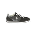 Schwarze Sportschuhe aus Polyester