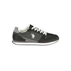 Schwarze Sportschuhe aus Polyester