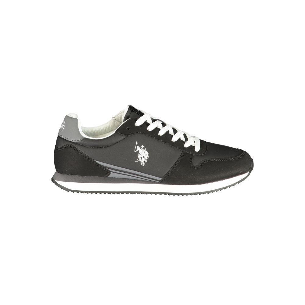 Schwarze Sportschuhe aus Polyester