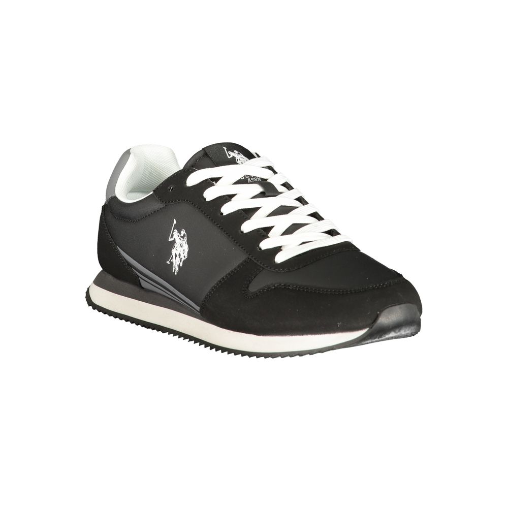 Schwarze Sportschuhe aus Polyester