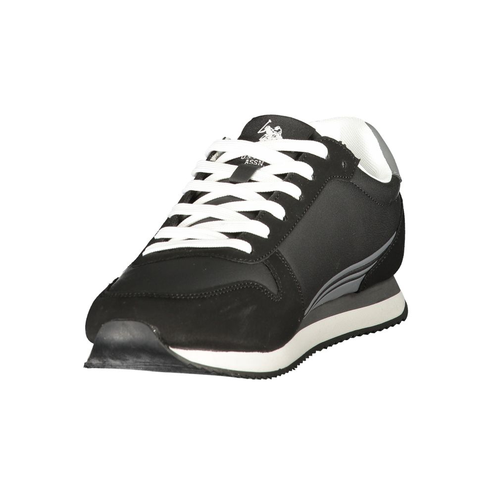 Schwarze Sportschuhe aus Polyester