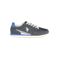 Blauer Sneaker aus Polyurethan für Herren
