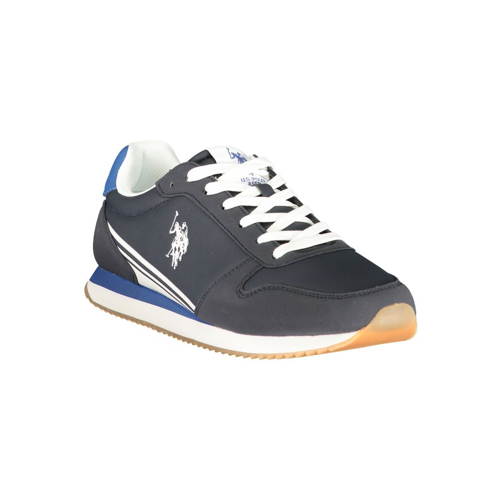 Blauer Sneaker aus Polyurethan für Herren