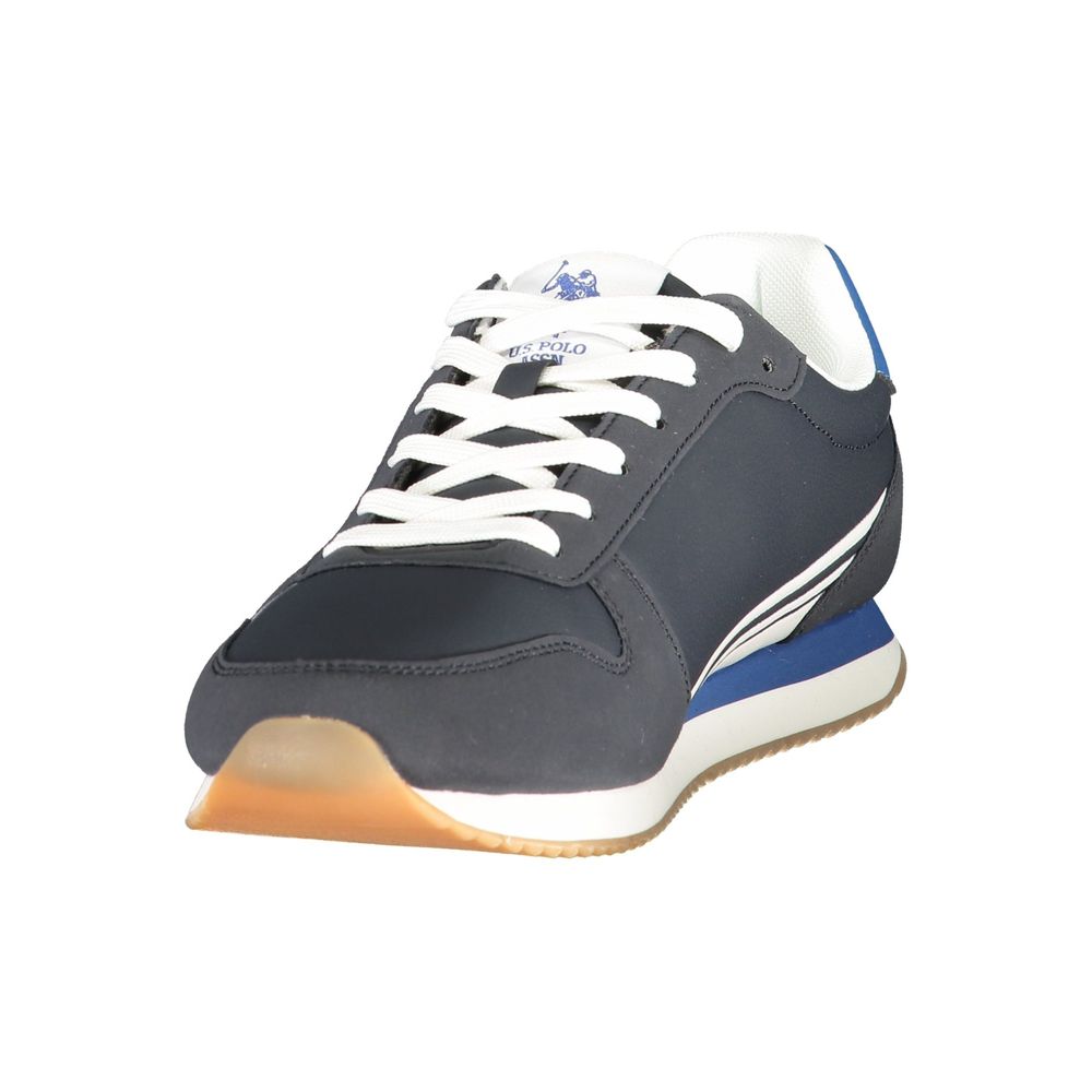 Blauer Sneaker aus Polyurethan für Herren