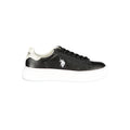 Schwarzer Damen-Sneaker aus Polyurethan