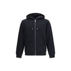 Schwarzer Baumwoll-Sweatshirt