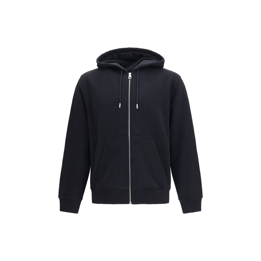 Schwarzer Baumwoll-Sweatshirt