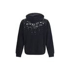 Schwarzer Baumwoll-Sweatshirt