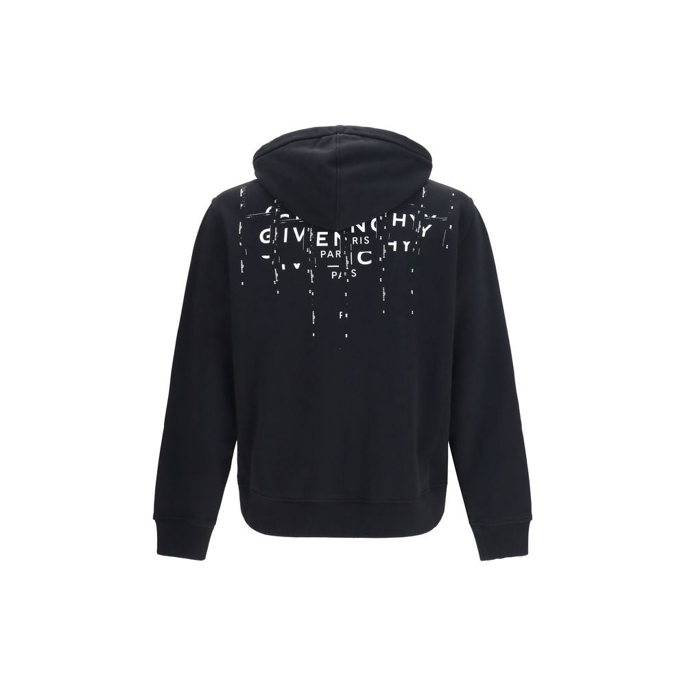 Schwarzer Baumwoll-Sweatshirt