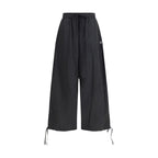 Schwarze Freizeithose aus Polyester