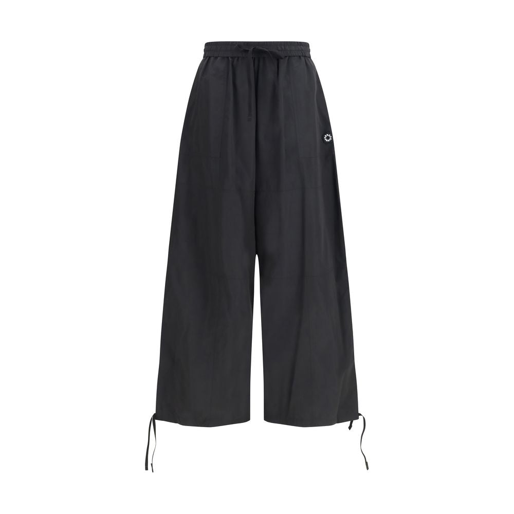 Schwarze Freizeithose aus Polyester