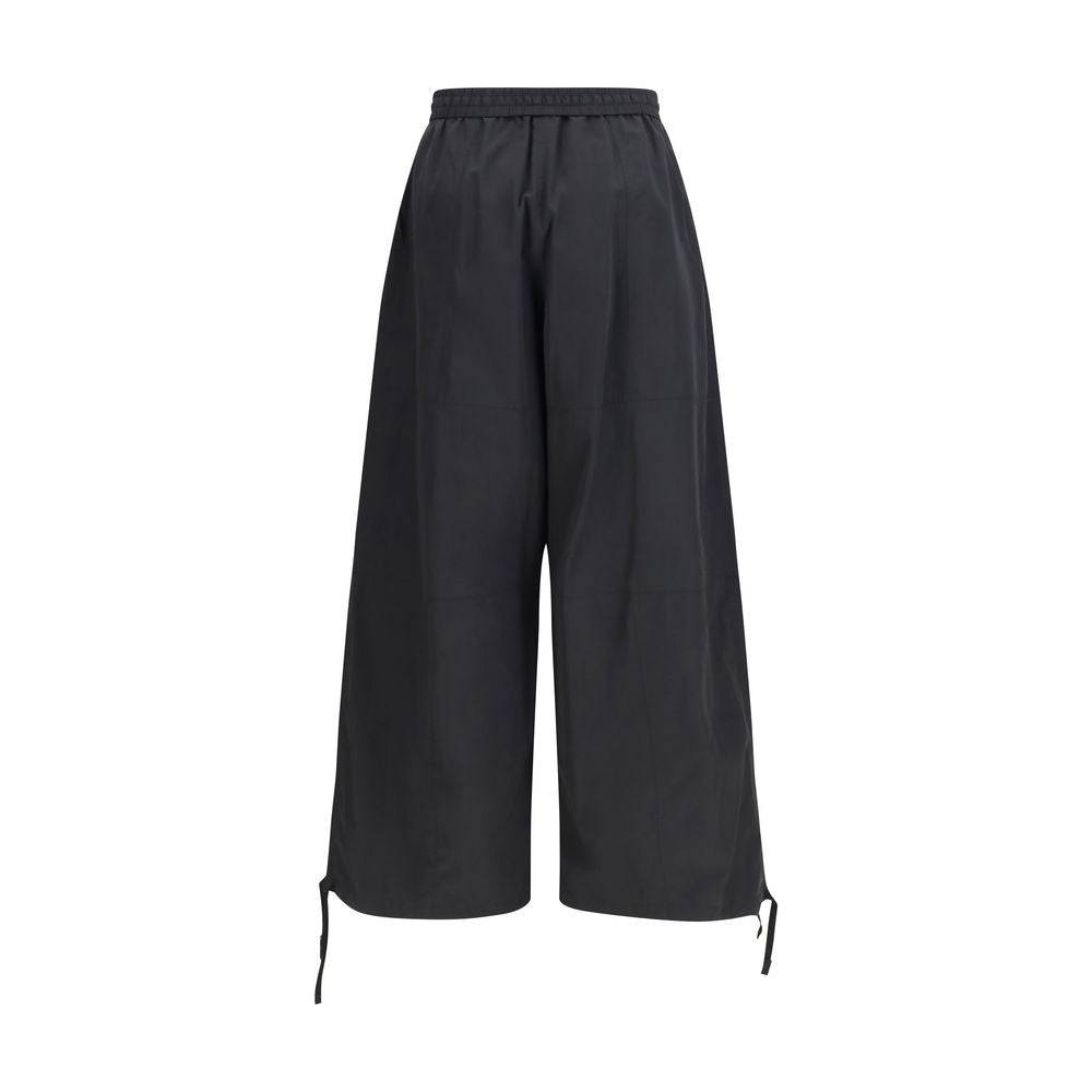 Schwarze Freizeithose aus Polyester
